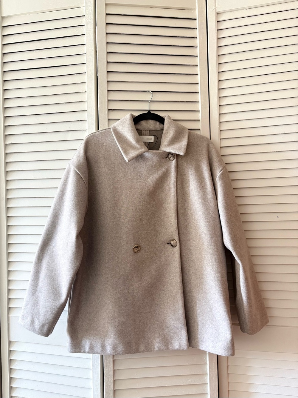 Zara Oversized Short Pea Coat